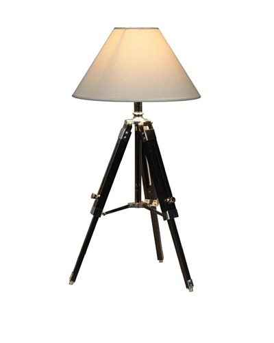 100 Essentials White Navy Tripod Table Lamp, White