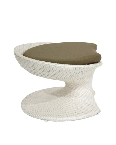 100 Essentials Party All-Weather Foot stool, Cream/ClayAs You See