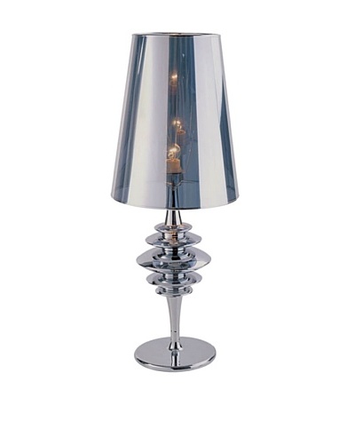 100 Essentials Steel-Plated Table Lamp, Silver
