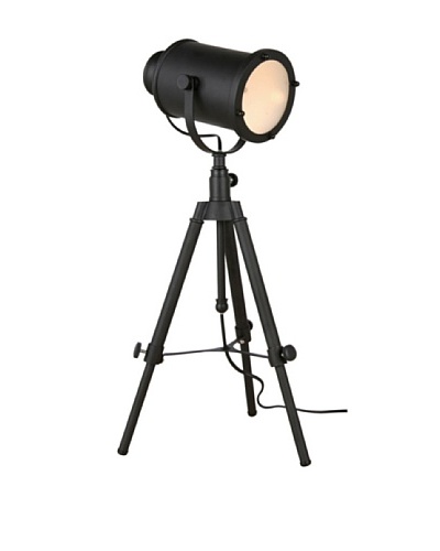 100 Essentials Projector Tripod Table Lamp, Black