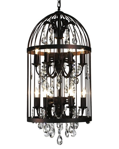 100 Essentials Bird Cage Chandelier, Black