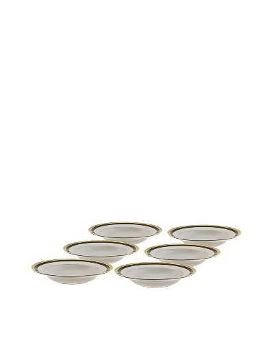 10 Strawberry Street Set of (6) 9 Sahara Black Soup Bowls