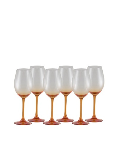 10 Strawberry Street Set of (6)  11.75-Oz. Love Wine Glasses