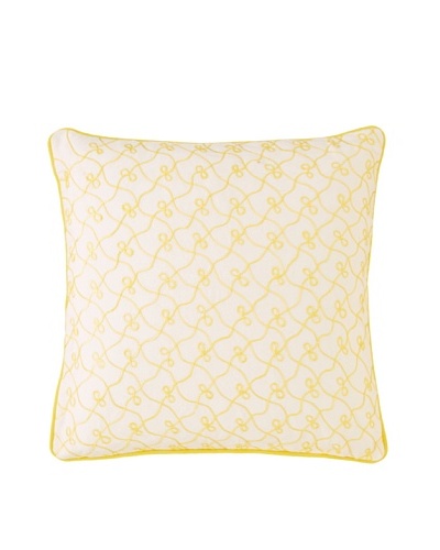 1891 by Sferra Eleanor Decorative Pillow [Yellow]