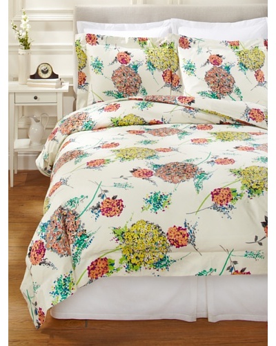 1891 by Sferra Hydrangea Duvet Cover Set [Coral]