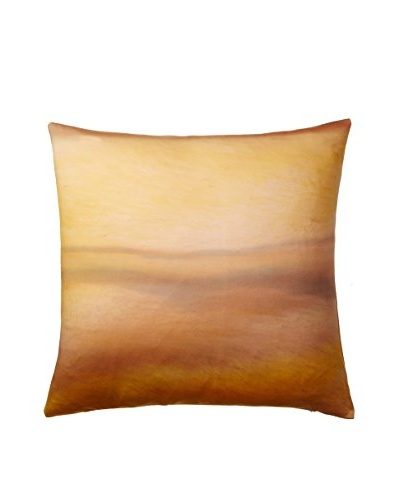 Hand Painted Euro Sham, Burnt Umber