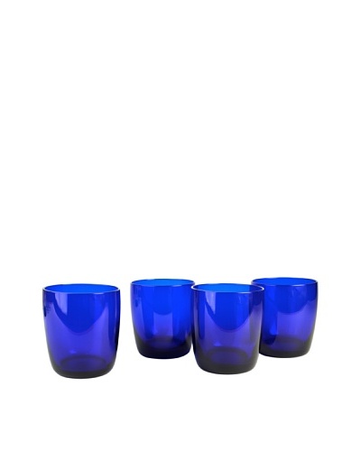 Set of 4 Midnight Blue 13-Oz. Double Old Fashion Glasses