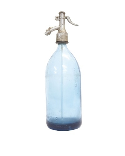 Vintage Circa 1940's Glass Seltzer Bottle with Nozzle