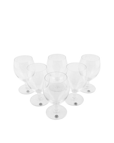 Set of 6 St. Lambert, White Wine Glasses, Clear