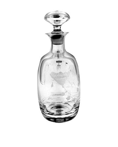 Vintage Etched Decanter