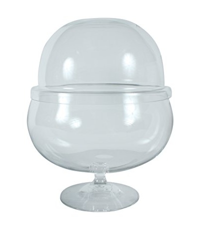 French Double Duty Serving Bowl, Clear