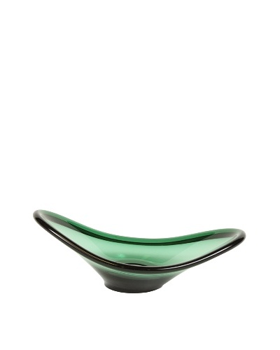 Art Glass Bowl, Green