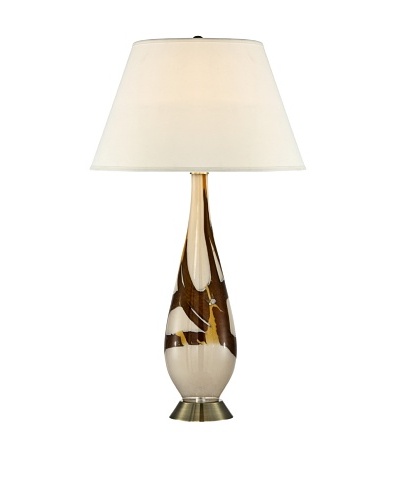 Cappuccino Marble Art Glass Table Lamp