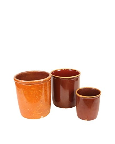 Set of 3 Danish Stoneware, Brown