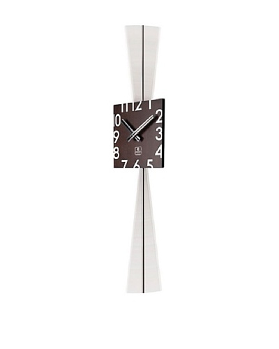 Wooden Square Pendulum Wall Clock, 28.5″