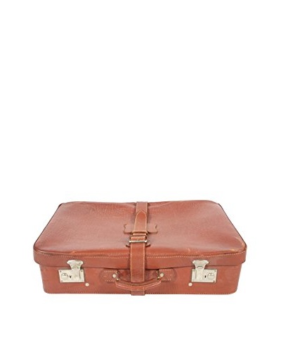 Vintage Leather Suitcase, Brown