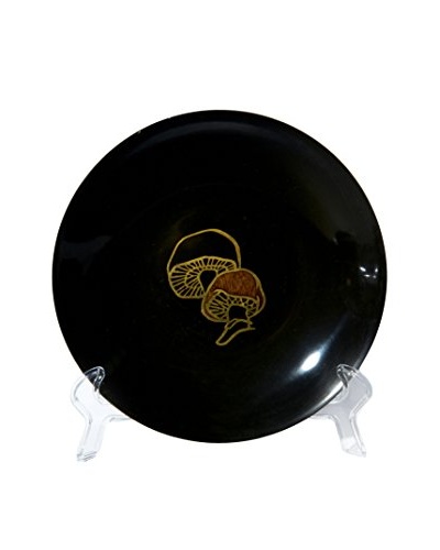 1960s Couroc Inlaid Round Mushroom Tray