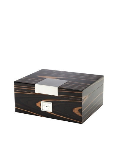 Lacquered Wood Humidor, Ebony