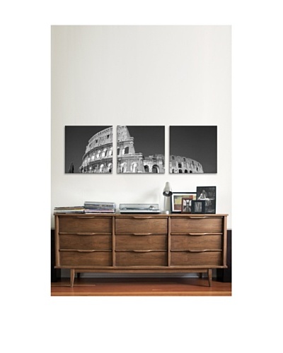 Coliseum Panoramic Giclée Canvas Print Triptych