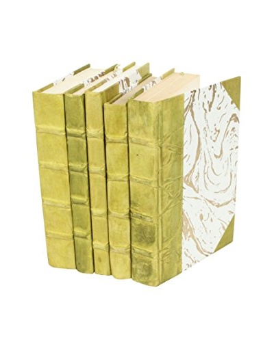 Set of 5 Parchment Collection Books, Green