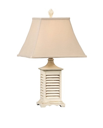 Seaside Accent Lamp, Gray-Washed White