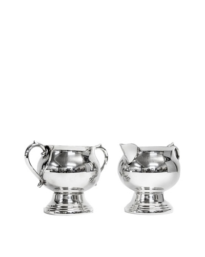 Vintage Silver Sugar & Creamer Set, c.1960s