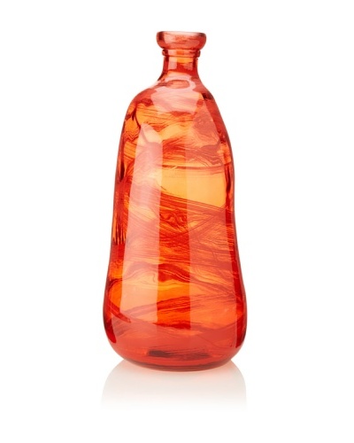Glass 20″ Vase, Red