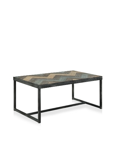 Marin Coffee Table, Antique Black/Green/Old Elm