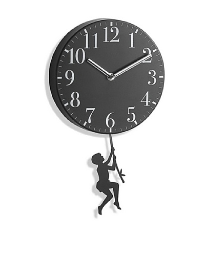 Boy Swinging Metal Pendulum Wall Clock, 10As You See