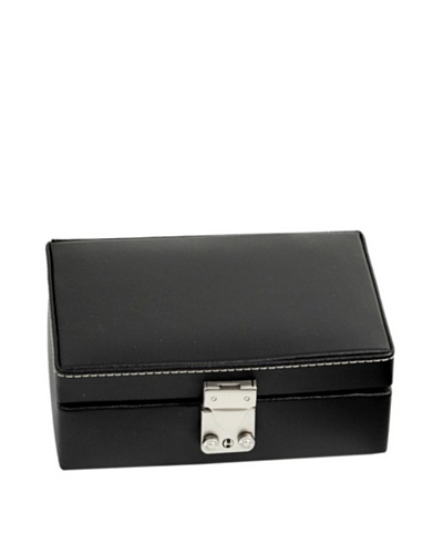 Leather Travel Jewelry Storage, Black