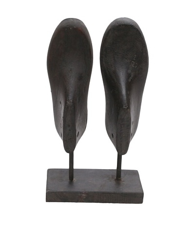 Double Shoe Mold, Ebony Vertical