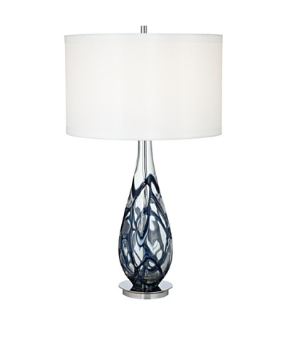 Indigo Art Glass Table Lamp