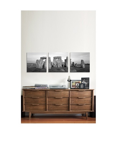 Stonehenge Panoramic Giclée Canvas Print Triptych