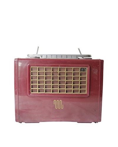 1940s Vintage Motorola Radio, Red/Gold