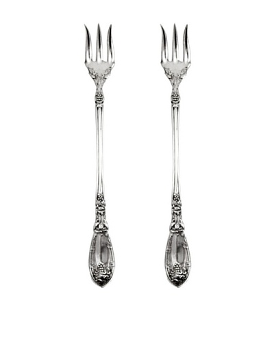 Vintage 1881 Reading Rogers Set of 2 Silver-Plated Cocktail Forks