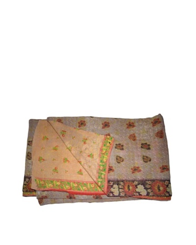 Vintage Hema Kantha Throw, Multi, 60 x 90