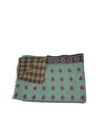 Vintage Pushpa Kantha Throw, Multi, 60 x 90