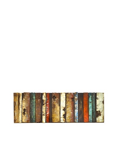 Multi-Color Metal Slat Art