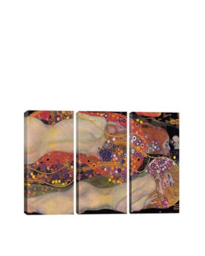 Gustav Klimt Water Serpents II 1907 3-Piece Canvas Print