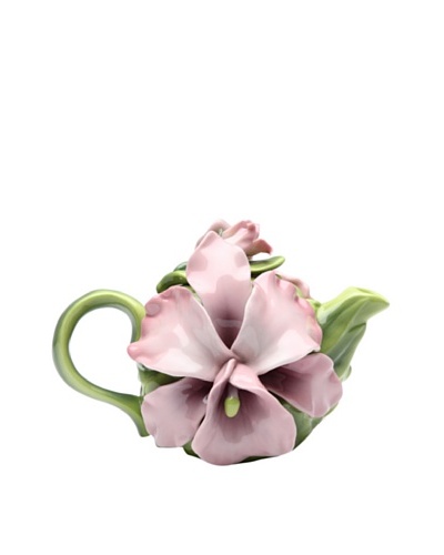 Porcelain Pink Orchid Teapot