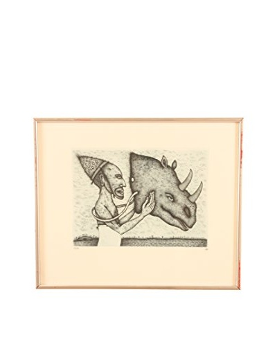 Noshörningsmask (Rhino Mask) Limited Edition Print by Gerald Steffe