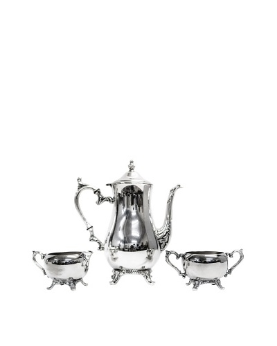 Vintage 1883 F.B Rogers Silver Co. 3-Piece Coffee Service, c.1940s