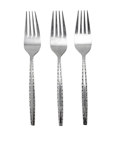Vintage Luxury Design Set of 3 Forks with Vine Design, c.1960s