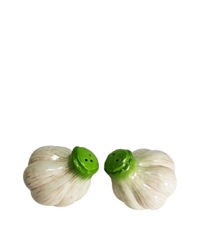 Ceramic Garlic Salt & Pepper Shaker Set