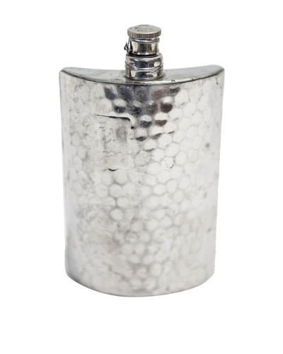 Vintage Circa 1930's Hammered Pewter Flask