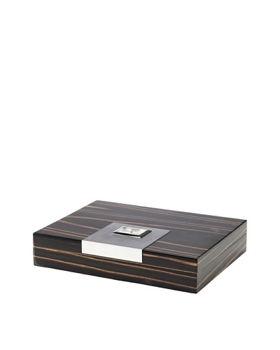 Lacquered Wood Humidor, EbonyAs You See