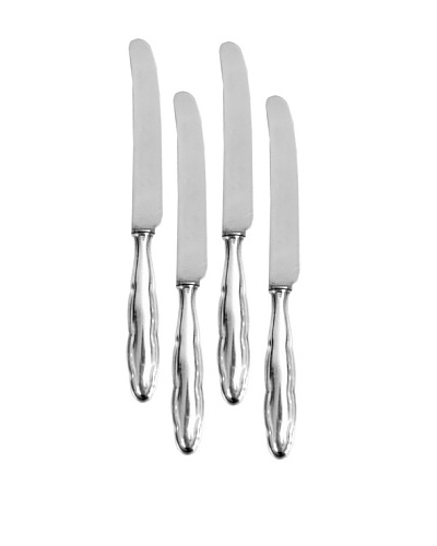 Vintage Set of 4 Silver Knives, c.1960s
