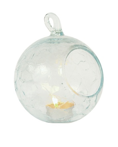 Scrappy Glass Candle Globe, Clear