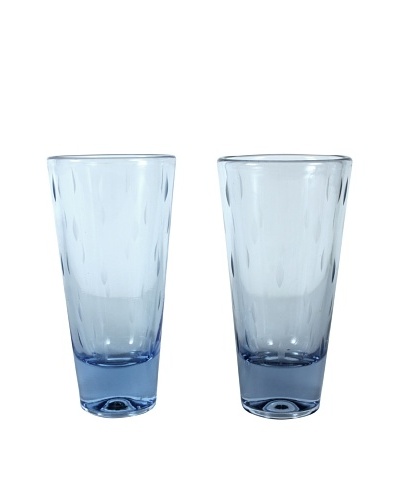 Pair of Ice Blue Handblown Glasses