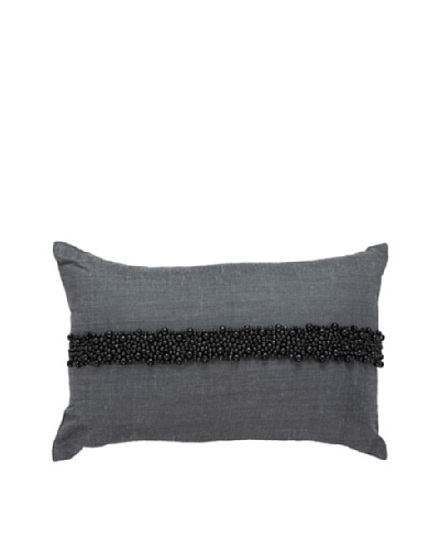 Cosmos Band Pillow, Charcoal Grey, 14 x 21As You See